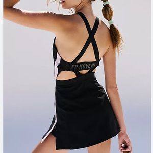 408. Free People Tonal Tension Studio Dress Set